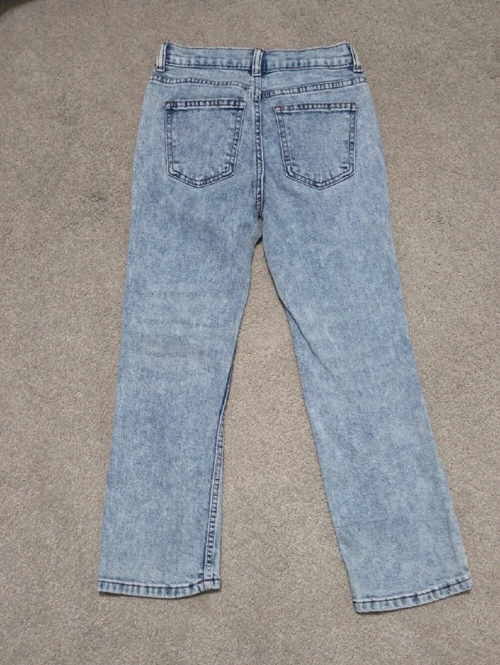 Kids Light Blue Straight Leg Jeans